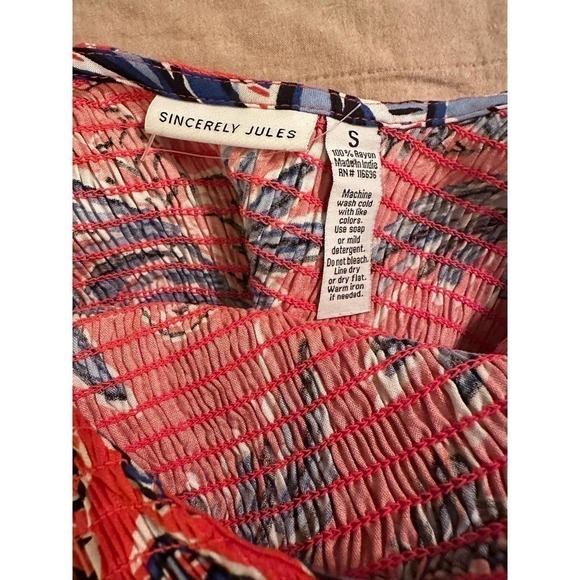 SINCERELY Jules Smocked Tiered Maxi - Picture 6 of 7